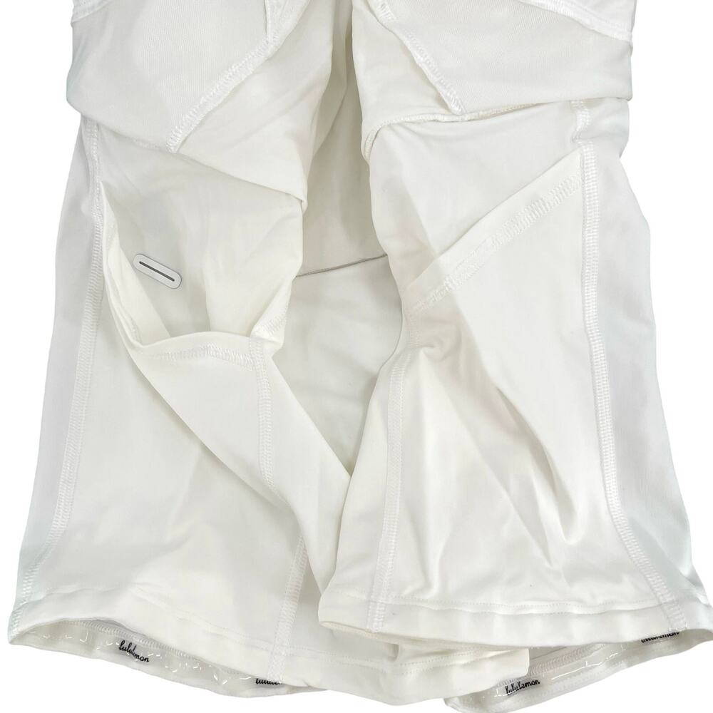 Lululemon Play Off The Pleats White Skirt Athletic Tennis Golf Skort Size 8 - Picture 3 of 15